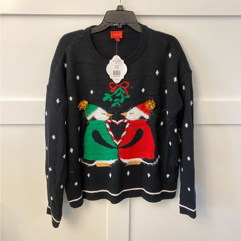 Joyland‎ Size XL Womens Holiday Sweater Xmas Festive Ugly Christmas NWT